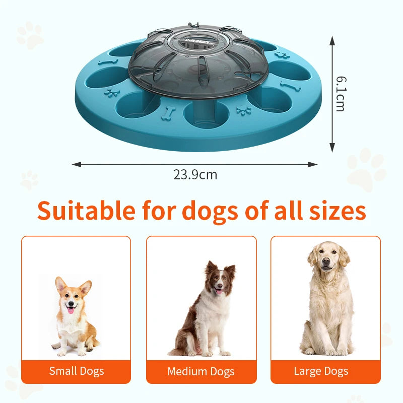 New Leakage Food Toy for Dogs - Slow Feeder IQ Training Toy, Suitable for Small, Medium, and Large Dogs, Blue Design