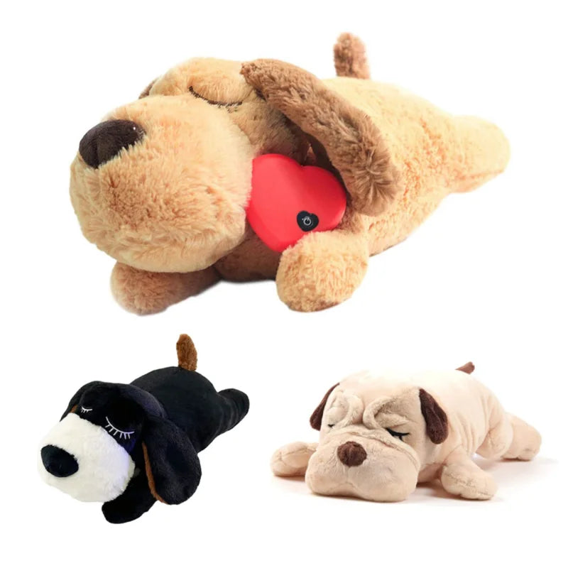 Accompany Heartbeat Warm Bag Plush Toys Anxiety Companion Interactive