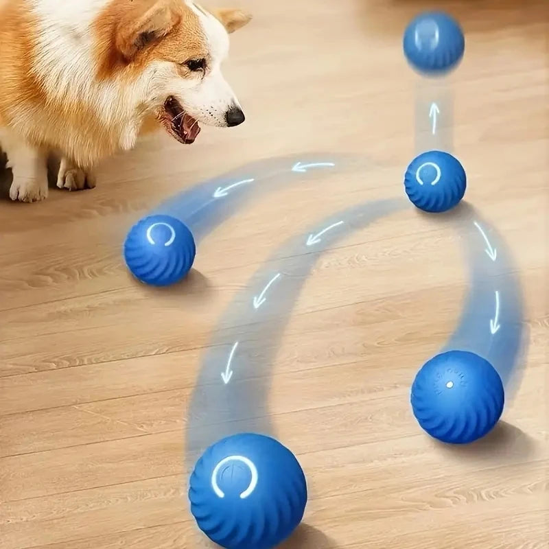 Automatic Rolling Smart Kitten Electric Toy Ball Self Moving Dog Training for Training and Play