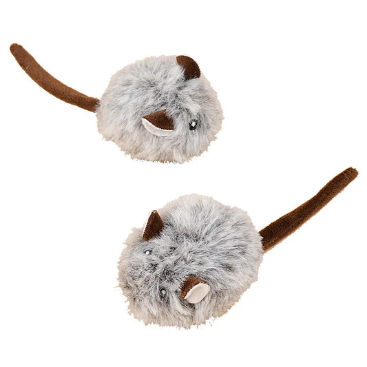 MIDEPET Interactive Cat Toys 2-Piece Set Adorable Mouse Toy & Playful