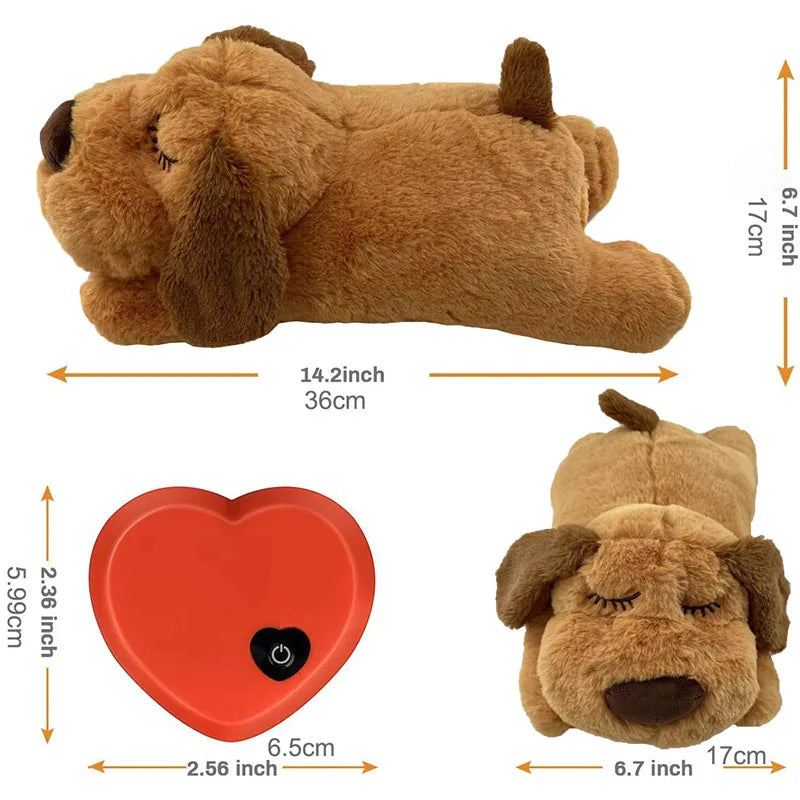 Accompany Heartbeat Warm Bag Plush Toys Anxiety Companion Interactive