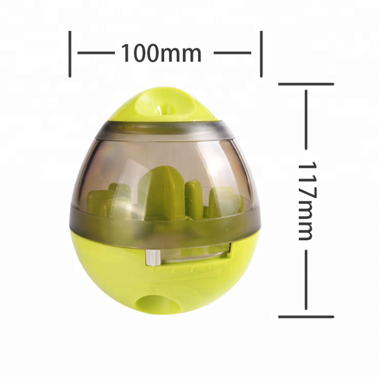 New Dog Activity Interactive Toy Dog Treat Dispenser - Green Design with Clear Window, Fun for Dogs and Their Owners