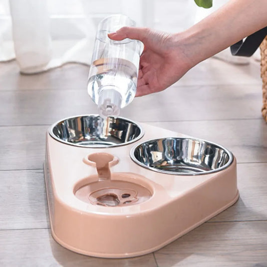 3 in 1 Stainless Steel for Dogs Pet Bowls & Feeders