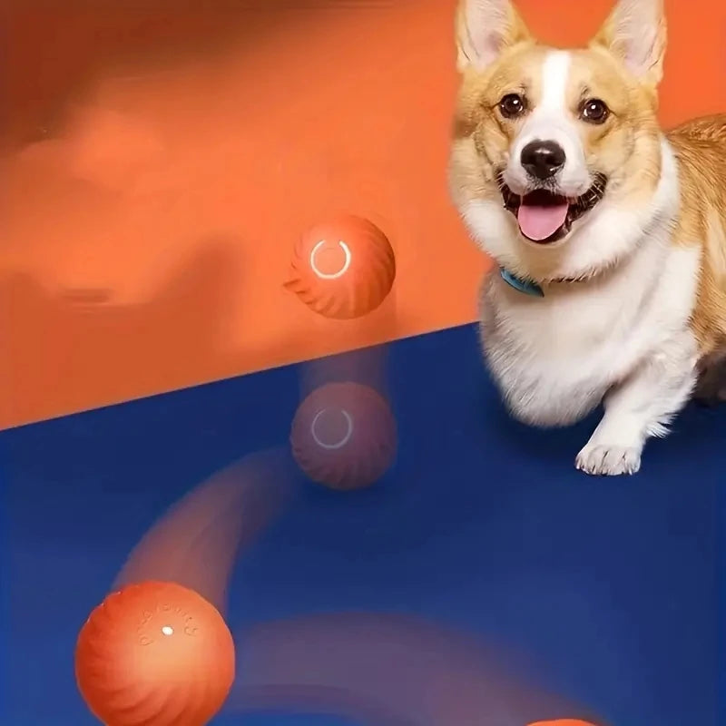 Automatic Rolling Smart Kitten Electric Toy Ball Self Moving Dog Training for Training and Play